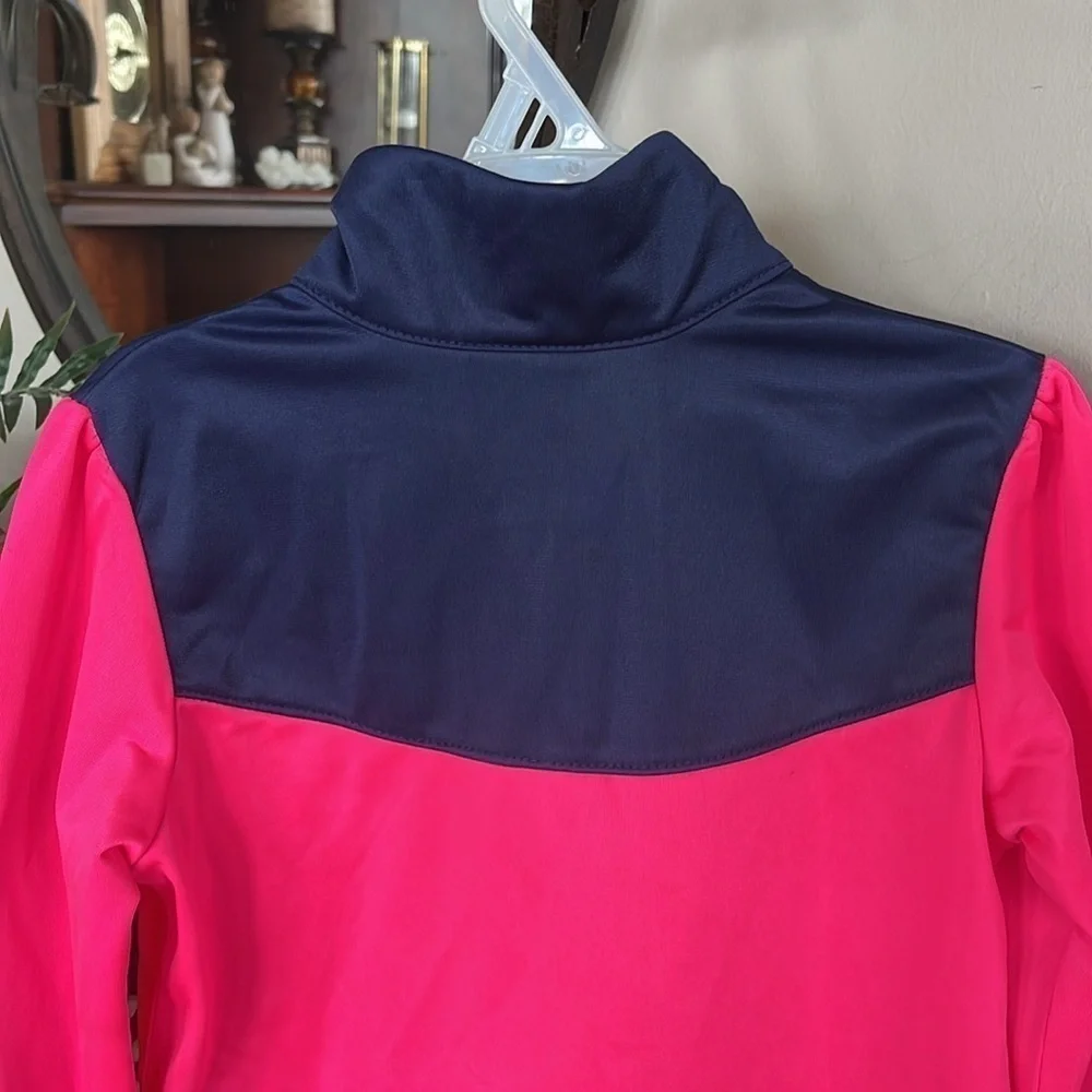 Brand New Nike Tracksuit Zip Up Jacket Track Pants Navy Blue Hot Pink Sporty - Picture 8 of 15